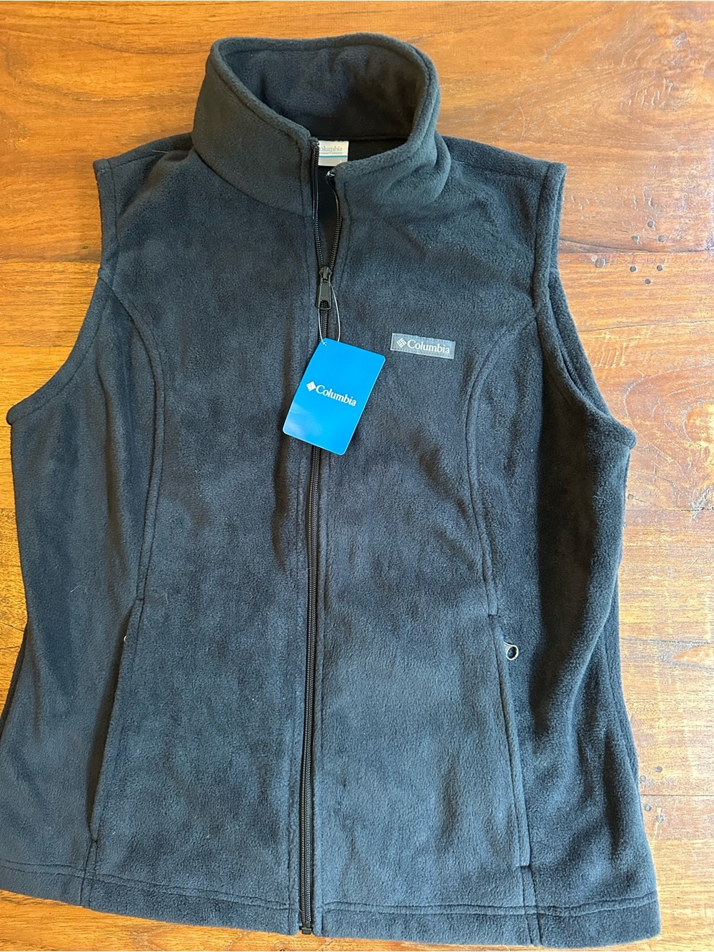 Women’s Black Columbia Fleece Vest Size Large NWT